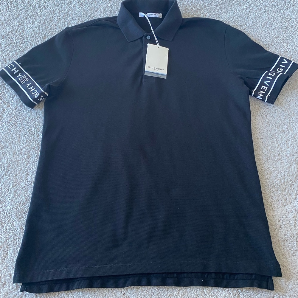 Givenchy mens black polo